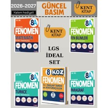 Fenomen Yayıncılık Fenomen 8. Sınıf Lgs A Set Matematik - Fen - Türkçe - Paragraf - Koz Inkılap Soru Bankası 2026 - 2027