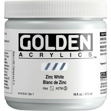 Golden Heavy Body Akrilik Boya 473 ml Seri 1 Zinc White 1415