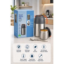 Begin Power 450 Ml paslanmaz Çelik Sızdırmaz Termos Yemek Taşıma Kabı / Sefer Tası Beslenme Kutusu