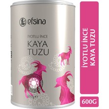 Efsina 600 Gr İyotlu İnce Kaya Tuzu Ülkemizin Doğal Kaynaklarından Üretilmiştir