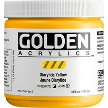 Golden Heavy Body Akrilik Boya 473 ml Seri 6 Diarylide Yellow 1147