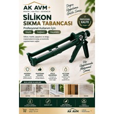 Ak Avm Soğuk Silikon Sıkma Tabancası Mastik Kartuş Tabancası Profesyonel Uygulama