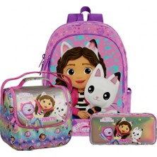 Wiggle Gabby's Dollhouse Anaokulu Çanta Seti Lisanslı DEFTER HEDİYELİ