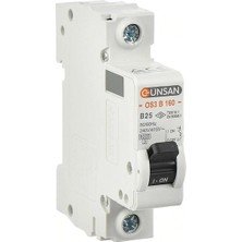 sbodurhome 1 Adet Günsan 1X25A B Tipi 6 Ka Otomatik Sigorta OS3B160-25