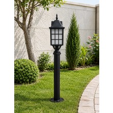 Lambax 86 cm Kafesli Direkli Bahçe Armatürü - Bahçe Lambası