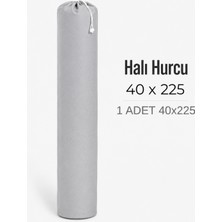 Beylini 40X225 Halı Hurcu 6m2 Sığar Lastikli Nefes Alabilir Kokmaz Tela Lastikli Halı Kılıfı Poşeti Ambalajı Taşınma Çantası Yorgan Çamaşır Yastık Saklama Torbası Gri Renk