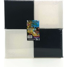 Magic Art Black Edition Siyah Beyaz Dörtlü Tuval 220 gr 10X10 cm T1010S