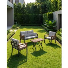 Tu Tienda PAPATYA BAHÇE BALKON MUTFAK TAKIMI 2+1+1+MASA(70*120),KREM