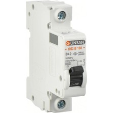 sbodurhome 1 Adet Günsan 1X40A B Tipi 6 Ka Otomatik Sigorta OS3B160-40