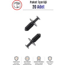 SEMECHLER Opel Astra G H Vectra B-C Meriva A-B Corsa C Uyumlu Ön Tampon Alt Klipsi (20 Adet)