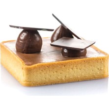 Delikli Tart Kalıbı Kare 7x7x2 cm 6lı