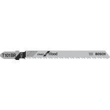 Renas Store Bosch Professional 5 x Stichsägeblatt T 101 Br Clean For Wood (Für Weiches Holz, Gerader Schnitt, Zubehör Stichsäge)