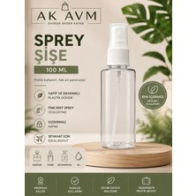 Ak Avm 100 ml Sprey Şişe Boş Plastik Ince Sis Püskürtmeli Seyahat ve Kozmetik Şişesi