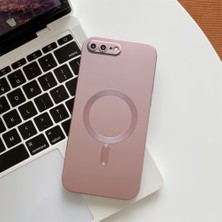 HONTINGA iPhone 8 Plus ile Uyumlu Kılıf Magsafe Wireless Düşüme Önleyici Basitlik Anti Düşme Kamera Korumali Patates Desen Silikon Telefon Kılıfı Kadın ve Erkek Için Uygundur K7-1000