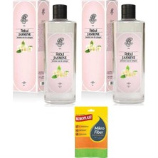Renas Store Rebul Jasmine Kolonya, 2 Adet 250ML, Koroplast Çok Amaçlı Mikrofiber Bez Hediyeli