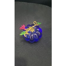 Es Dekor 6 cm Yuvarlak H. 5.5 cm Cam Balkabak 1 Adet