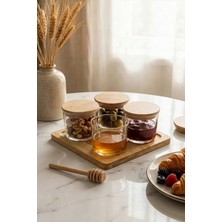 Fhilli Brunch - 9 Parça Bambu Vakum Kapaklı Kahvaltılık Seti