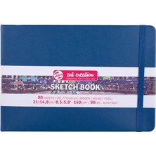 Talens Art Creation Sketch Book Eskiz Defteri 80 Yaprak 140 G 21X14,8 cm Navy Blue 9314235M