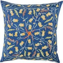 Soho Antiq Arryn Lale Işlemeli Ipek Kırlent 50X50 cm