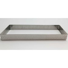 Delikli Tart Kalıbı Dikdörtgen-2 ad-19x7x2 cm