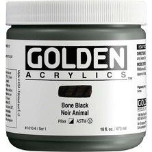 Golden Heavy Body Akrilik Boya 473 ml Seri 1 Bone Black 1010