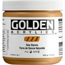 Golden Heavy Body Akrilik Boya 473 ml Seri 1 Raw Sienna 1340