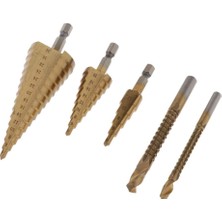 Renas Store Sharplace 5 Adet Hss Kademeli Matkap Ucu, Spiral Somun, Hss Konik Matkap, Hss Kademeli Matkap Ucu, Soyma Burgusu, Koni Matkap Ucu, Metal Matkap Ucu, Sac Matkap Ucu Seti