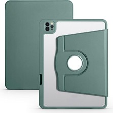 Renas Store Constraın - Apple Ipad Air 10.9 2020 2022 4. ve 5. Nesil ile Uyumlu Kılıf Dönebilen Standlı Kalemlikli Kapak - Yeşil