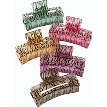 Zebra Desenli Dikdörtgen Mandal Toka 8 cm