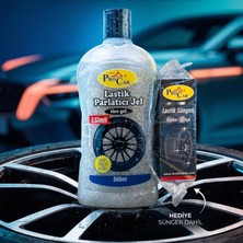 Procar Simli Lastik Parlatıcı Jel Seti 500 ml - Ekstra Parlak, Su Itici ve Uzun Ömürlü Siyahlatıcı