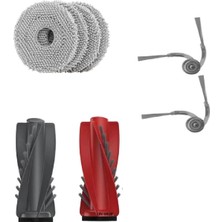 Renas Store Roborock Qrevo Curv ile ile Uyumlu Robot Süpürge Vacuum Fırça Filtre Mop Paspas Seti Q Revo