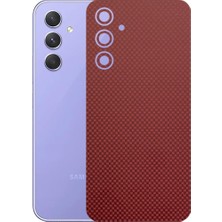 Kapps Samsung Galaxy A54 ile Uyumlu Fiber Serisi Premium Arka Kapak Kaplama(Kenarlar Yoktur!)