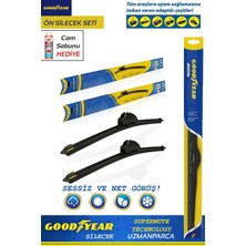 Renas Store Good Year Toyota Corolla Cross ile Uyumlu 2023-2025 Supermute 2'li Muz Tipi Ön Silecek Seti