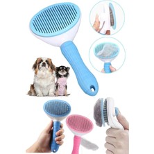 Renas Store Duffa Otomatik Temizlenebilen Basmalı Evcil Hayvan Fırçası, Kedi Köpek Tüy Toplayıcı Tarak, Geniş Başlık Rahatlatıcı Tarak, Kaşıma ve Masaj Tarağı, Renkli