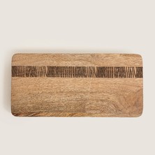 Chakra Felicita Ahşap Sunum Tabağı 15x31 H2.32cm Natural