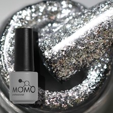 Renas Store Momo Professional Kalıcı Oje G003 Yoğun Gümüş Parıltılı 4 ml