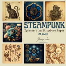 Renas Store Steampunk: Ephemera And Scrapbook Paper, Create Your Own Retro-Futuristic Designs For Scrapbooking, Mixed Media Art, Card Making Or Junk Journal.