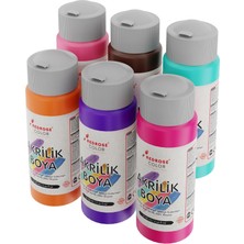 Renas Store Tamamlayıcı Renkler Akrilik Boya 6'lı Set 6X60ML