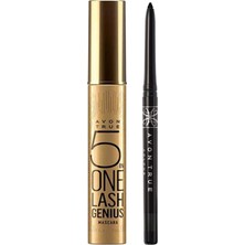 Renas Store Avon Genius Siyah Maskara ve Blackest Black Göz Kalemi Paketi