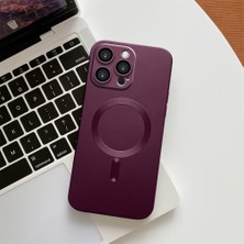 HONTINGA iPhone 15 Pro Max ile Uyumlu Kılıf Magsafe Wireless Düşüme Önleyici Basitlik Anti Düşme Kamera Korumali Patates Desen Silikon Telefon Kılıfı Kadın ve Erkek Için Uygundur K7-1000