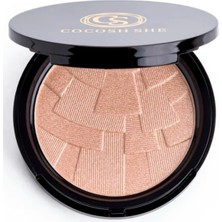 Renas Store Pearl Shine Aydınlatıcı Highlighter Altın Bronz, Inci Tozu, Yüksek Pigmentasyon, Yumuşak Doku