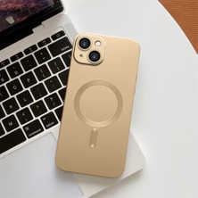 HONTINGA iPhone 15 ile Uyumlu Kılıf Magsafe Wireless Düşüme Önleyici Basitlik Anti Düşme Kamera Korumali Patates Desen Silikon Telefon Kılıfı Kadın ve Erkek Için Uygundur K7-1000