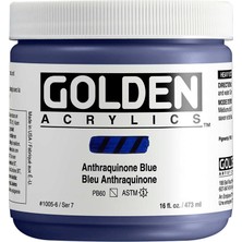 Golden Heavy Body Akrilik Boya 473 ml Seri 7 Anthraquinone Blue 1005