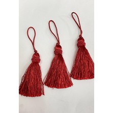 Renas Store Kırmızı Topuzlu Püskül 1 Adet Boy 7 cm
