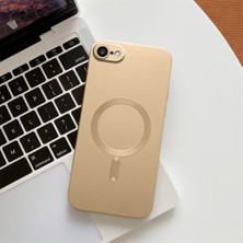 HONTINGA iPhone Se 2022 ile Uyumlu Kılıf Magsafe Wireless Düşüme Önleyici Basitlik Anti Düşme Kamera Korumali Patates Desen Silikon Telefon Kılıfı Kadın ve Erkek Için Uygundur K7-1000
