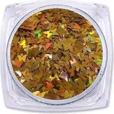 Renas Store Tinky Winky Epoksi Süsleme Glitter Kelebek Gold 5 gr