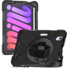 Renas Store Constraın - iPad Mini ile Uyumlu 2021 (6.nesil) Sbt Defender Tablet Silikon - Siyah