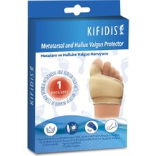 Renas Store 9FRS2ASUU000019 Kifidis F-42-46/47 Kumaş Kaplı Silikon Metatars ve Ayak Baş Parmak Hallux Valgus Koruyucu