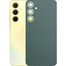 Kapps Samsung Galaxy A35 ile Uyumlu Fiber Serisi Premium Arka Kapak Kaplama(Kenarlar Yoktur!)