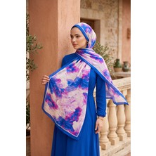 Eys Soft Floral  Şal Serisi Saks